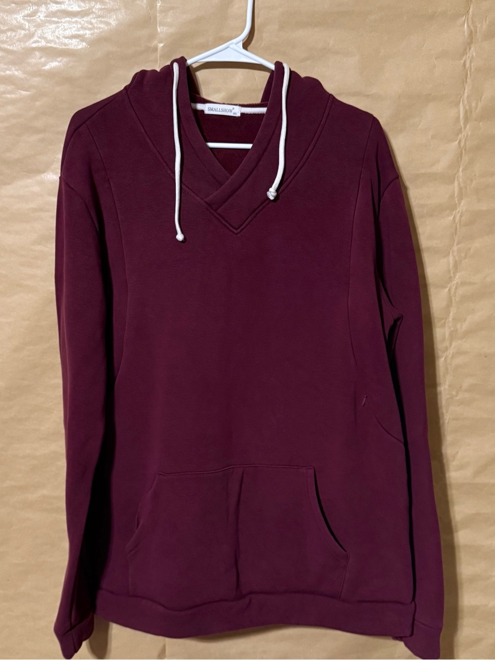 Smallshow Women’s XXL Maternity Nursing Hoodie Breastfeeding Burgundy